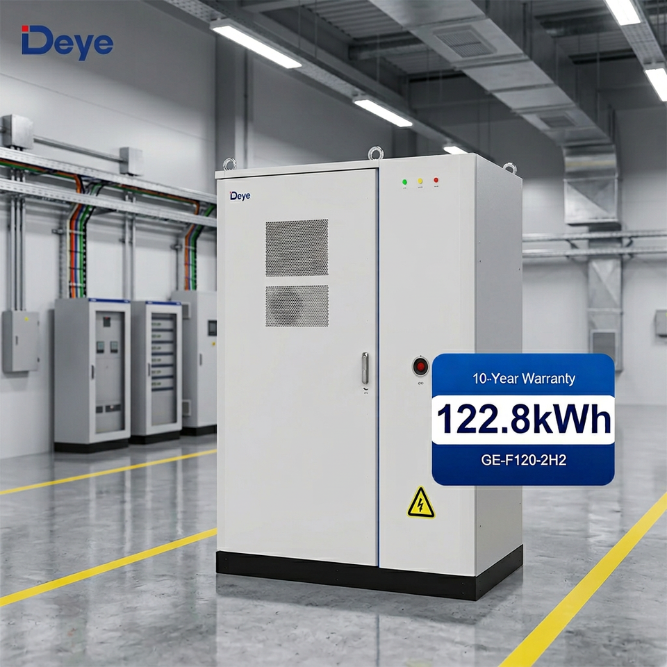 Deye GE-F120-2/3/4H6 All in One Energy Storage System Integrated EMS Hybrid Inverter and BMS with Power Redundancy