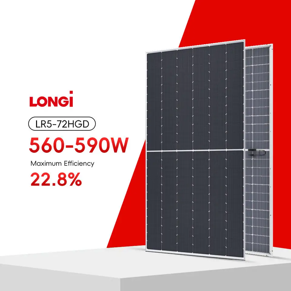 Tier1 Longi HiMO X7 560W 570W 580W 590W Monocrystalline Silicon Solar Panels N-Type Mono Photovoltaic Modules