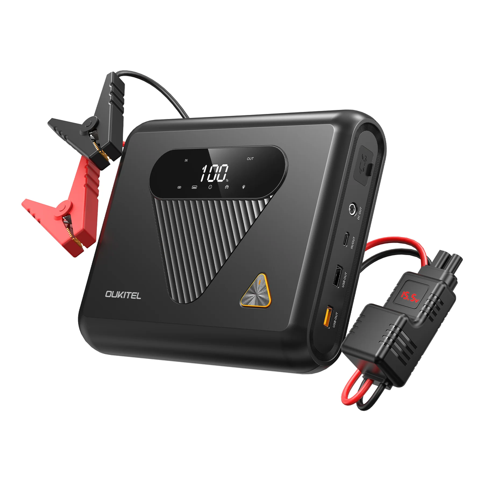 1350A Portable Car Battery Jump Starter 80Wh Emergency Power Bank PD 60W Fast Charging