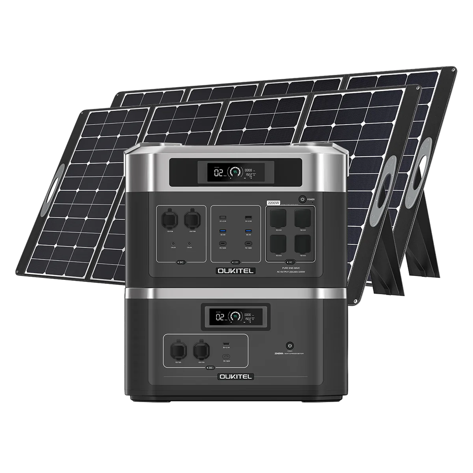 16384Wh Huge Capacity Solar Generator LiFePO4 Battery 3000 watts Portable Power Station 2200W 3000W 4000W