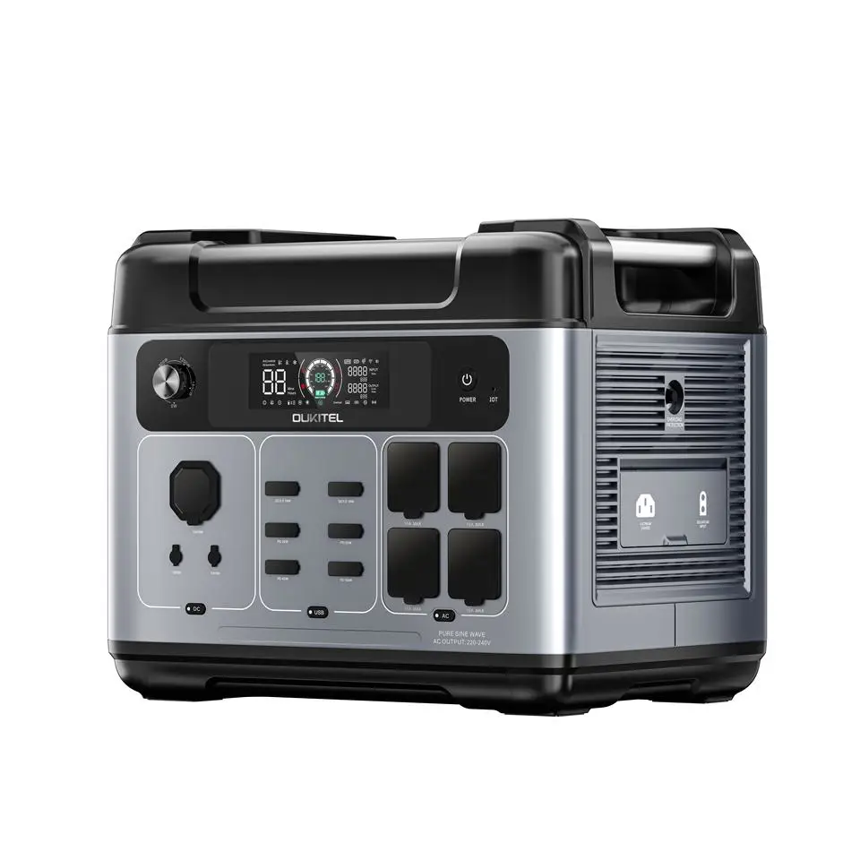 OUKITEL Portable Power Stations 2400W 2500W Lifepo4 Solar Generators Battery Home Energy Storage